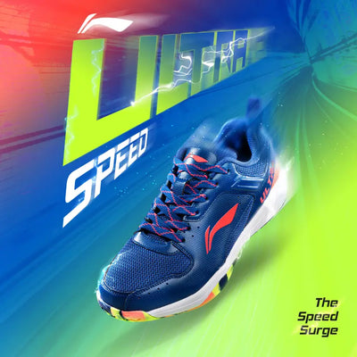 LINING ULTRA SPEED BADMINTON SHOE(NAVY BLUE\ORANGE LIME)