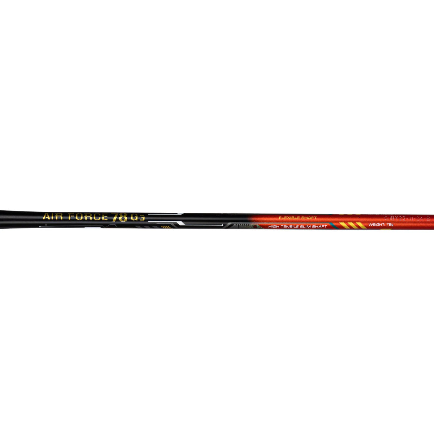 LINING AIR FORCE 78 G3 (Black/Orange Red/Gold) BADMINTON RACQUET