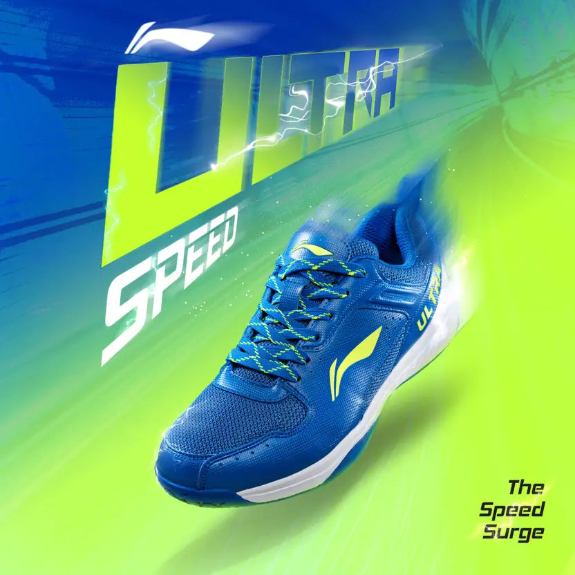LINING ULTRA SPEED BADMINTON SHOE (BLUE/LINE)