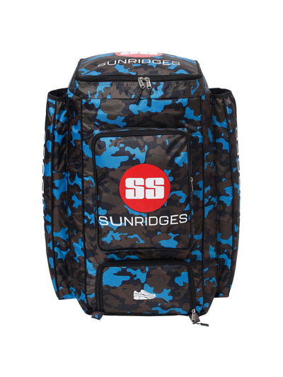 SS Camo Duffle BLUE Cricket Kit Bag