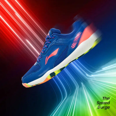 LINING ULTRA SPEED BADMINTON SHOE(NAVY BLUE\ORANGE LIME)