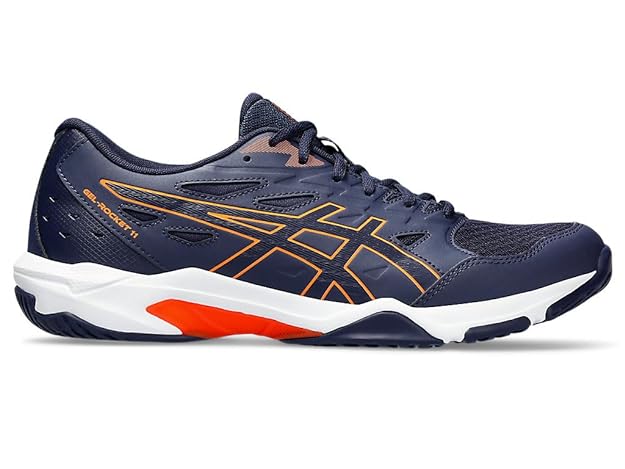 ASICS Men's Gel-Rocket 11 (Peacoat/Shocking Orange )