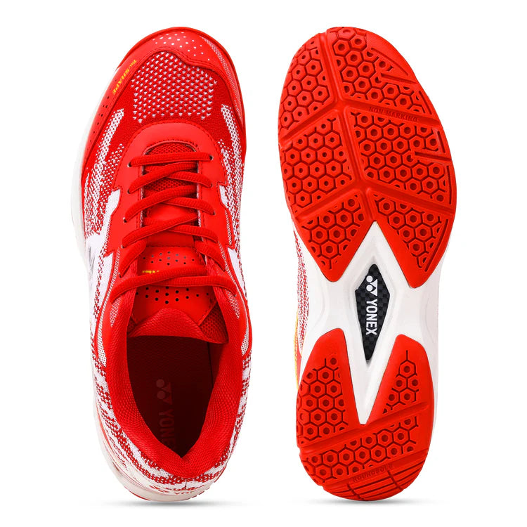 Yonex V 200i Badminton Shoe | Ruby Gold/Medallion Gold