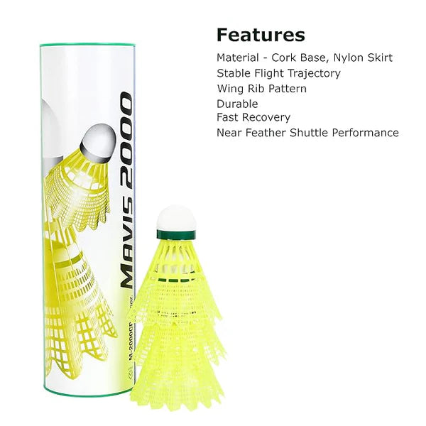 YONEX MAVIS 2000 BADMINTON NYLON SHUTTLECOCK