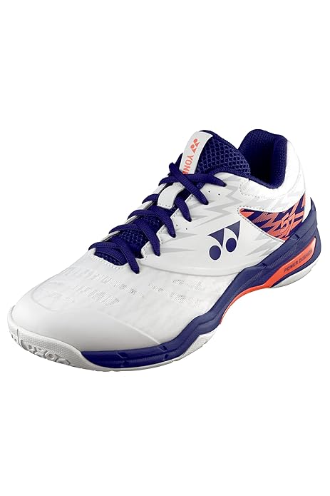 YONEX  SHB 57EX BADMINTON SHOE | WHITE/NEON ORANGE