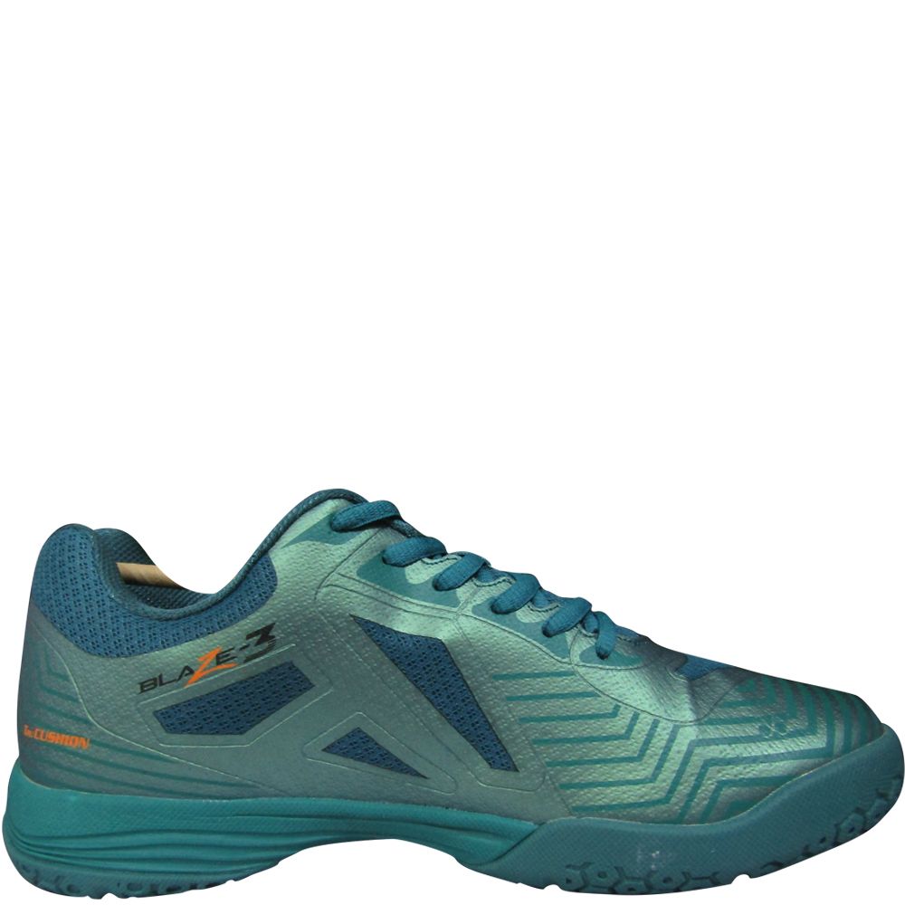 Yonex shoes Blaze 3 (Badminton)  Neptune Green Midnight Turquoise Hyper Orange